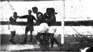 Foto do gol do título